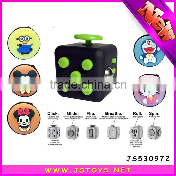 New Package Relieves Anxiety Toys Fidget Cube in Storage Bag photo-2