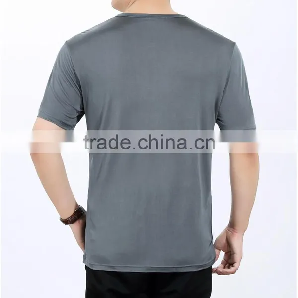 Promotional Low Price Summer Round Neck White 140g Polyester Cotton Blend Blank t Shirt Manufacturer Bangladesh photo-5