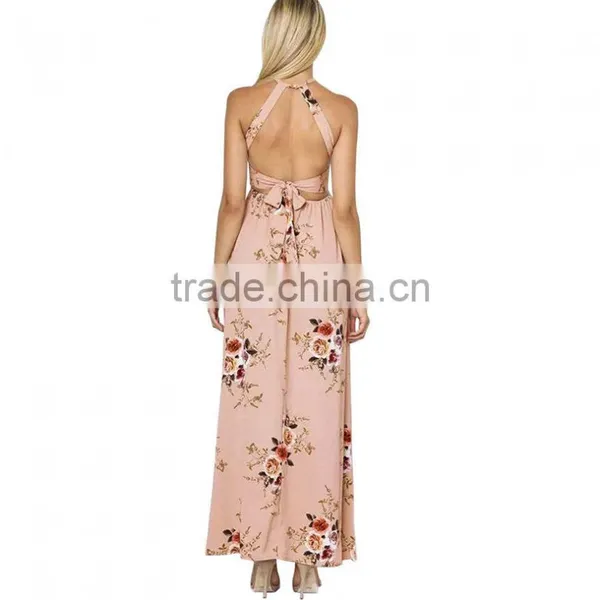 Lady Sexy Split Dress Floral Off Shoulder Party Maxi Dress photo-5