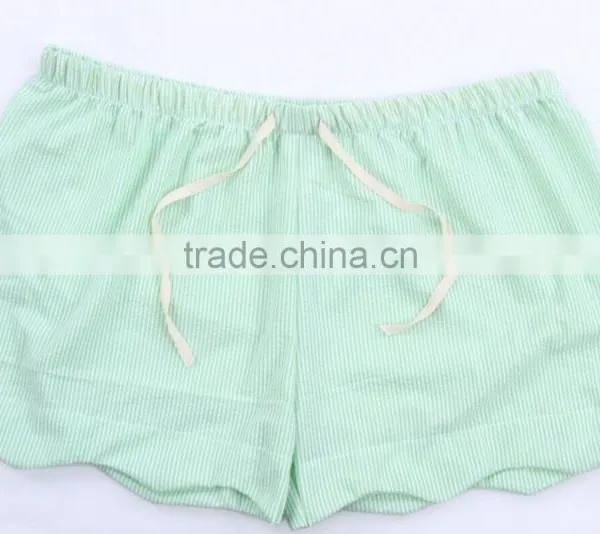 Wholesale Seersucker Scalloped Shorts photo-4