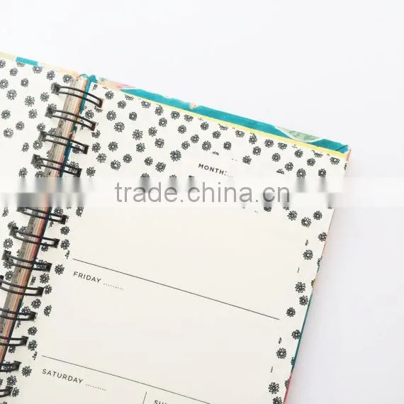 Spiral Binding Hardcover Planner Custom,full Color Printing Personal Notebook photo-2
