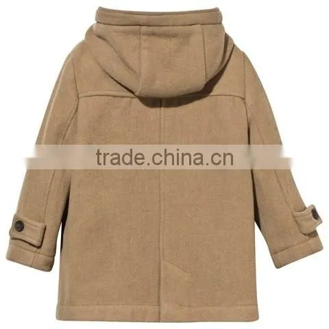 Winter Cotton Coat Hooded Parka Girl Clothing Kids With Hook Buttons Fastening photo-2