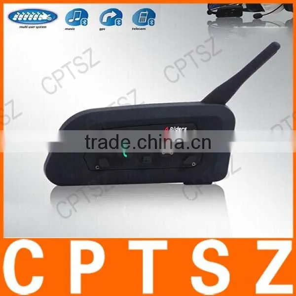 V6-1200 Wireless Communication System Motorcycle Helmet Intercom Headset BT Bluetooth Intercom Bluetooth Walkie Talkie photo-2