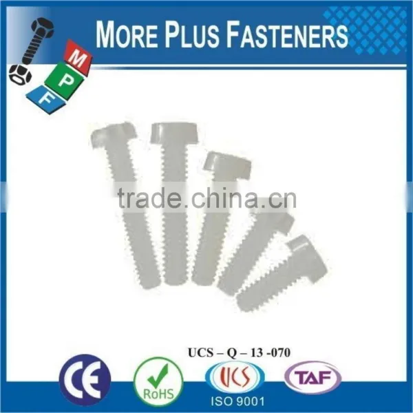 Made in Taiwan Black White Nylon Round Phillips Slotted Plastic Round Head Screw photo-4