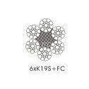 Carbon Steel Hoisting Wire Rope With Compacted Strands 6 x 19 Wire Rope