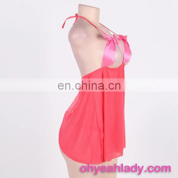 Women Langeries Nude Sexy Lingerie Babydoll Showing Nipples photo-5