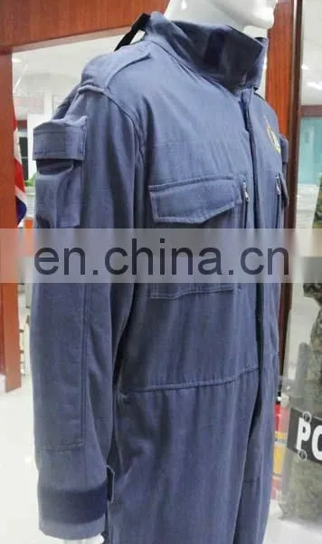 Hot Selling Classic Design Navy Blue 100% Cotton Professional Safety Coverall Workwear photo-4