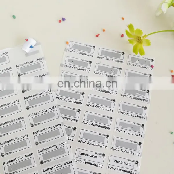 Wholesale Custom Scraped Authenticity Code Adhesive Stickers Paper Sticker With Cheap Price photo-5
