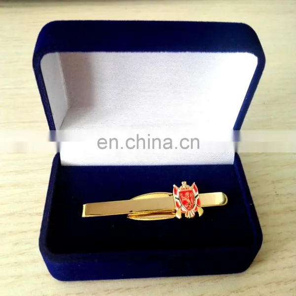 Custom Metal Gold Tie Clip Box