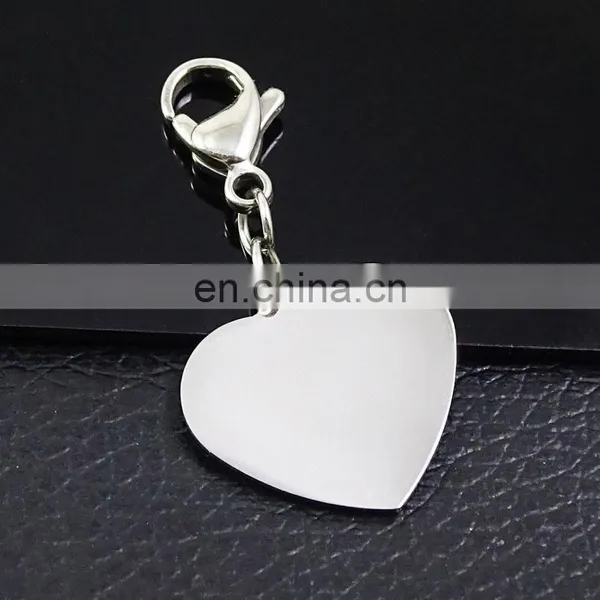 Custom Logo and Text Zinc Alloy Metal Heart Shaped Blank Key Chain photo-4