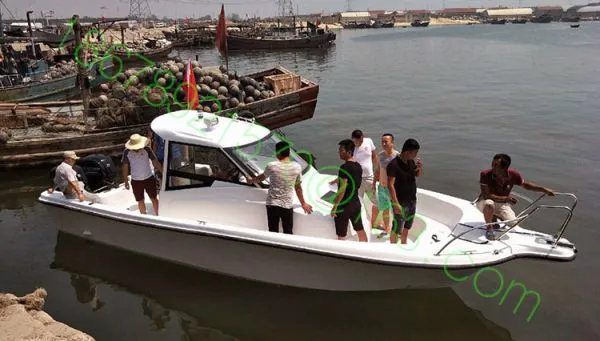 8.6m Fiberglass Boat With Twin Engines Fishing Boat