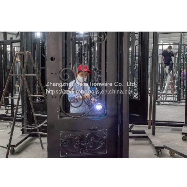 #007 Competitive Price Custom Wrought Iron Door photo-4