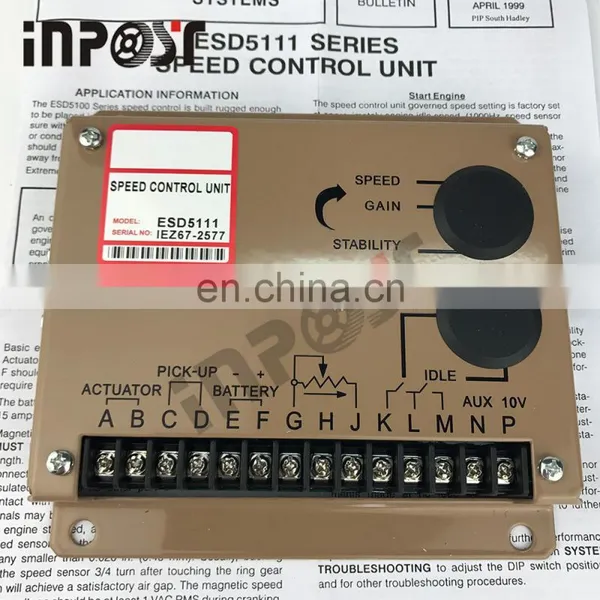 AVR ESD5111 New Electronic Engine Speed Controller Governor ESD5111 Generator Genset Parts photo-2