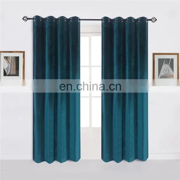 Home Used 100% Polyester Velvet Blackout Curtains Pictures