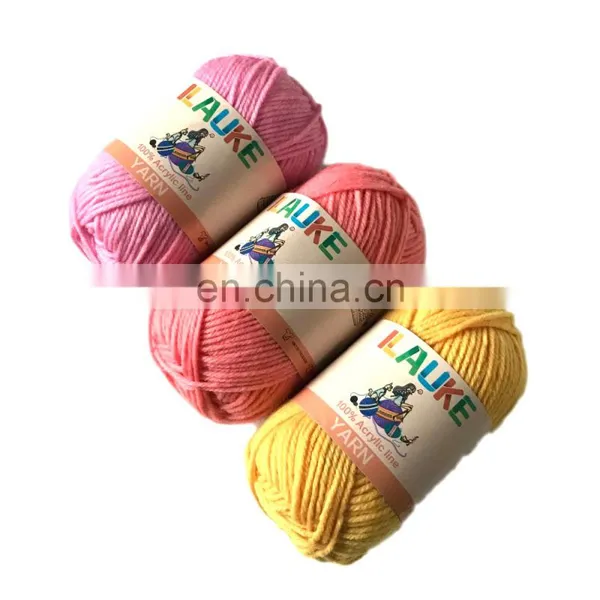 Amazon Hot Sale Oem Soft 25g Fancy 100% Acrylic Yarn for Crochet photo-3