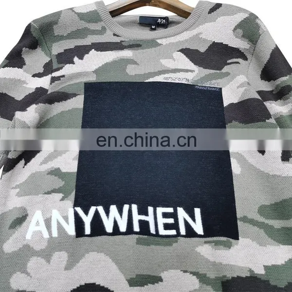 DiZNEW Cashmere Camo Sweater For Male Wholesale Mens Apparel photo-4