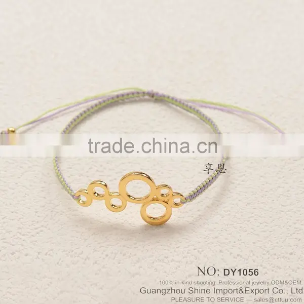 2015 New Fashion Bangle Cotton Paraffined Rope Woven Bracelet photo-4