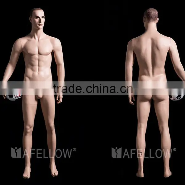 Playing Football Mannequin Fiberglass Male Realistic Engraving Head Sports Men Display Manikin FTM2 photo-5