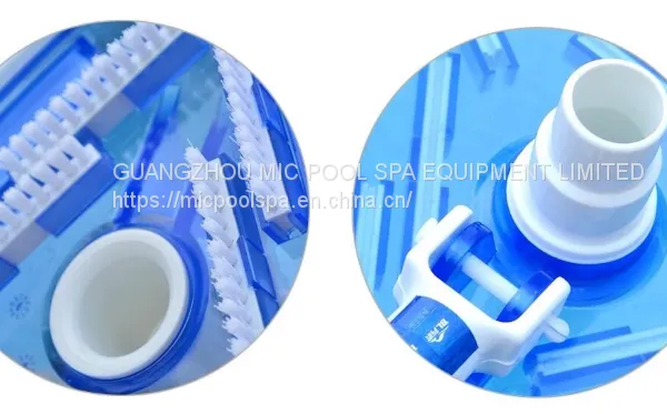 Multifunction Deluxe Trianguar Transparent Weighted Vac Head Flexible Vacuum Head For Cleaning Pool photo-2