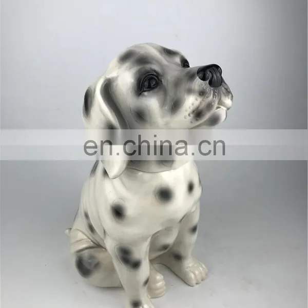 Dog Cartoon Shaped Ceramic Treat Pet Containers Canister Set Candy Cookie Jar With Lid Home Decorations photo-2