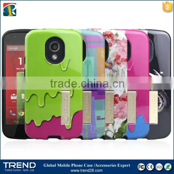 Wholesales Portable Kickstand Combo Case for Motorola g2 photo-2