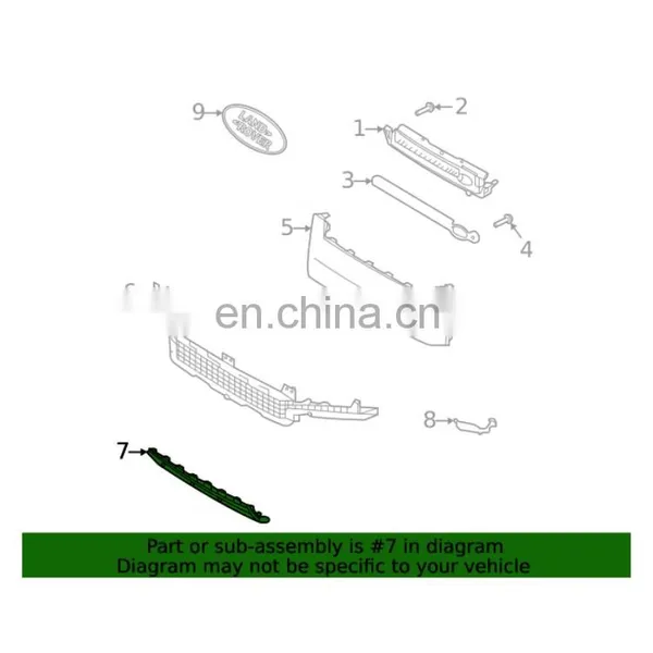 OEM LR129440 Front Bumper Lower Grille for Land Rover New Defender 90 110 photo-3
