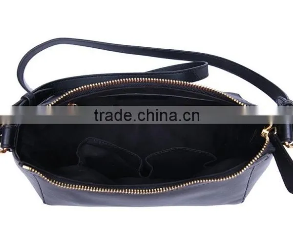 Guangzhou Manufacturer Cowhide Leather Single-handle Hobo Bag Ladies Satchels photo-5