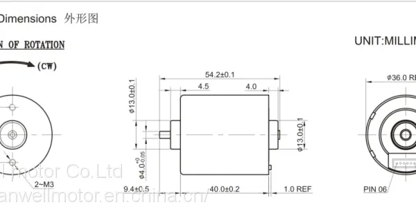 BL3650 PWM Pulse Wide Speed Range BLDC Brushless With Long Life Motor photo-4