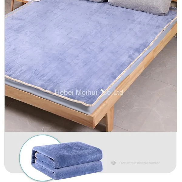 Thick Soft Flannel Heated Plush Warm Winter Throw Electric Blanket 110V For Home photo-3