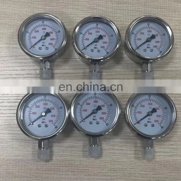 Shockproof Hydraulic Pressure Pneumatic Hydraulic Pressure Shockproof 16KG Stainless Steel 60MPa Oil Filled Shockproof Pressure photo-2