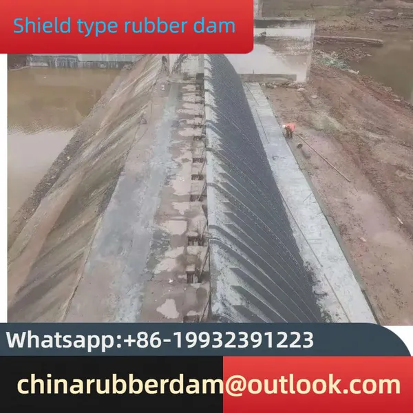 Inflatable Flood Control Dam, Water and Gas Diversion Shield Dam Construction, Overall Slope Rubber Dam Factory photo-3