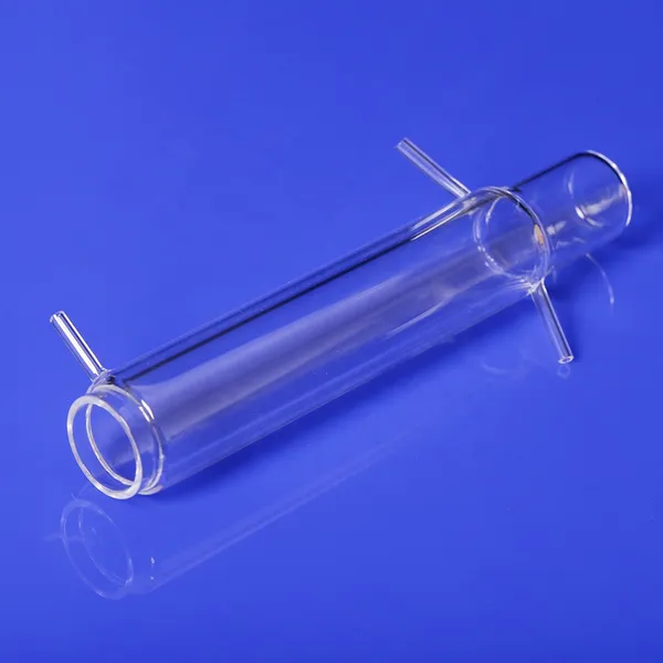 AcidAlkli Resistant TOC-3000 WTC Quartz Glass Reaction Vessel Quartz Processing Tube photo-3