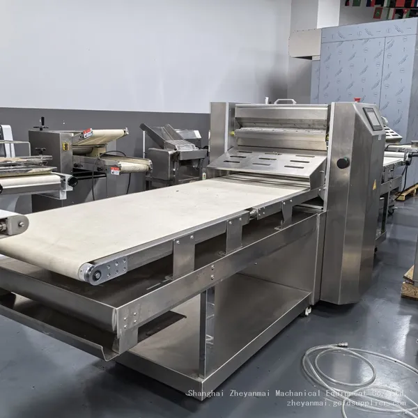 Automatic Stand Style Foldable Stainless Dough Sheeter Dough Overlapping Machine photo-3