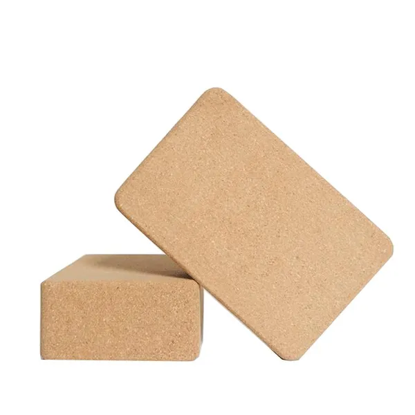 Oval Non-Slip Cork Yoga Block - Best Selling Custom Natural Brick photo-4