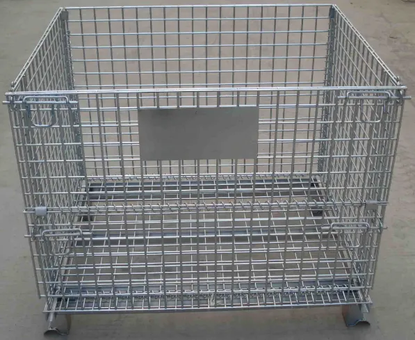 Galvanized Metal Wire Storage Cage Container photo-4