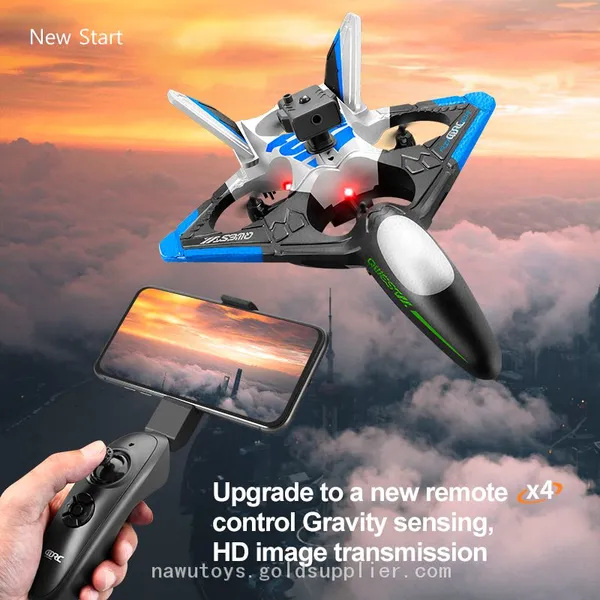 4DRC V31 WiFi FPV Drone Airplane With HD Camera Obstacle Avoidance RC Stunt Fighter Jet Easy to Fly Foam Aircraft Toys Boys photo-5