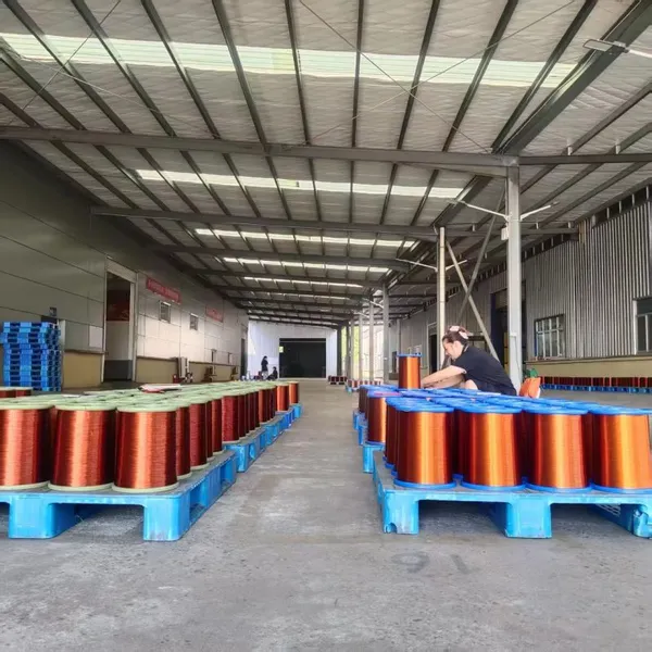 Enameled Winding Wire Copper Submerged in Copper Temperature Class 180H 200C 2UEW 3.35mm Magnet Copper Rewinding Wire photo-6