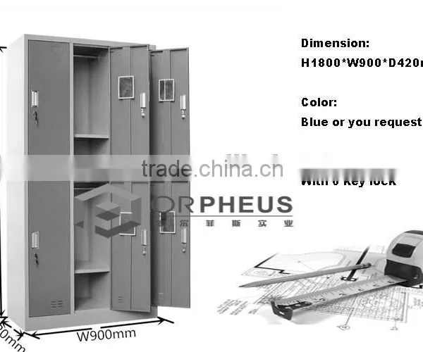 Primary School Library Furniture Doube Tier Lockers Comic Book Storage Cabinet photo-4