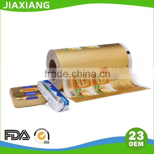 8011 Alloy Food Packaing Aluminium Foil Margarine Butter Wrapping Paepr Rolls