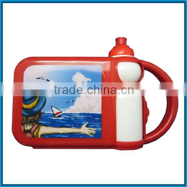 Lunch Box With Bottle,plastic Lunch Box