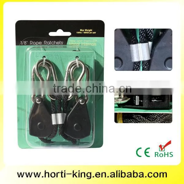 Heavy Duty Polypropylene Rope 150LBS 1/8" Rope Hanger Rope Ratchet