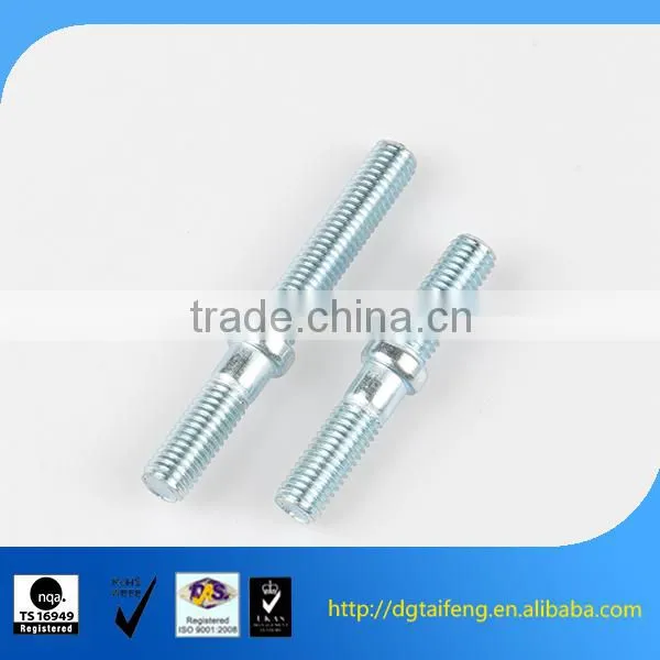 Zinc Plated Double End Thread Rod With Washer
