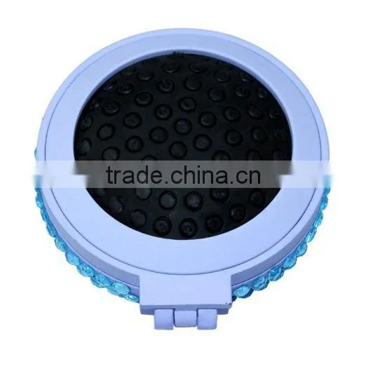 Girls Travel Folding Hair Brush With Mirror Pocket Size Comb photo-5