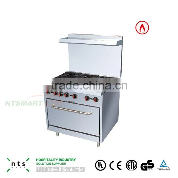 6 Gas Burner With Gas Oven(with Rear Plate) photo-3