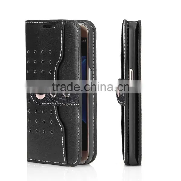 Momax West Jean Series PU Leather Wallet Case With Card Slot for Samsung Galaxy S7 Flip Holder Leather Cover With Buckle ForS7 photo-2