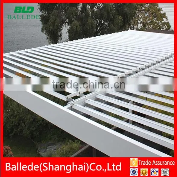 Hot Sale Motorized Aerofoil Blade Aluminum Opening Louver Roof photo-6