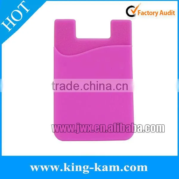 Wholesale Silicone 3M Cell Phone Back Sticker Card Holder photo-4