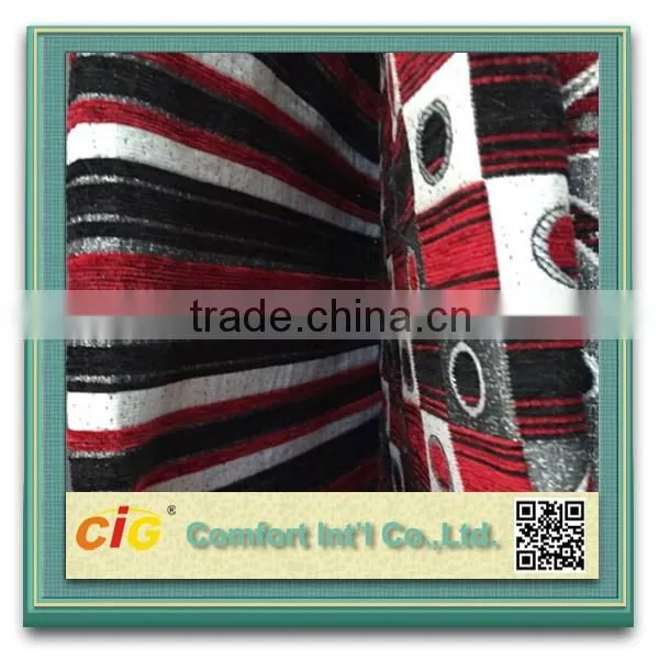 100 Polyester Sofa Chenille Fabric Chenille Geometric Fabric Sofa Textile photo-6