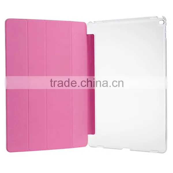 4 Folding Pink Tablet Cover for Ipad Pro 12.9 Inch photo-2