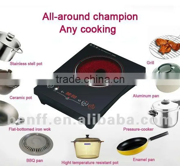 Single Panel Stove 2000W Infrared Touch Screen High Temperature Glass Cooking Equipment photo-6